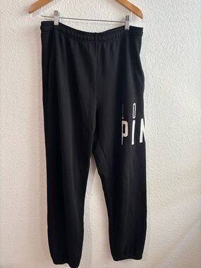 Victoria's Secret PINK Black Elastic Waist Joggers Medium